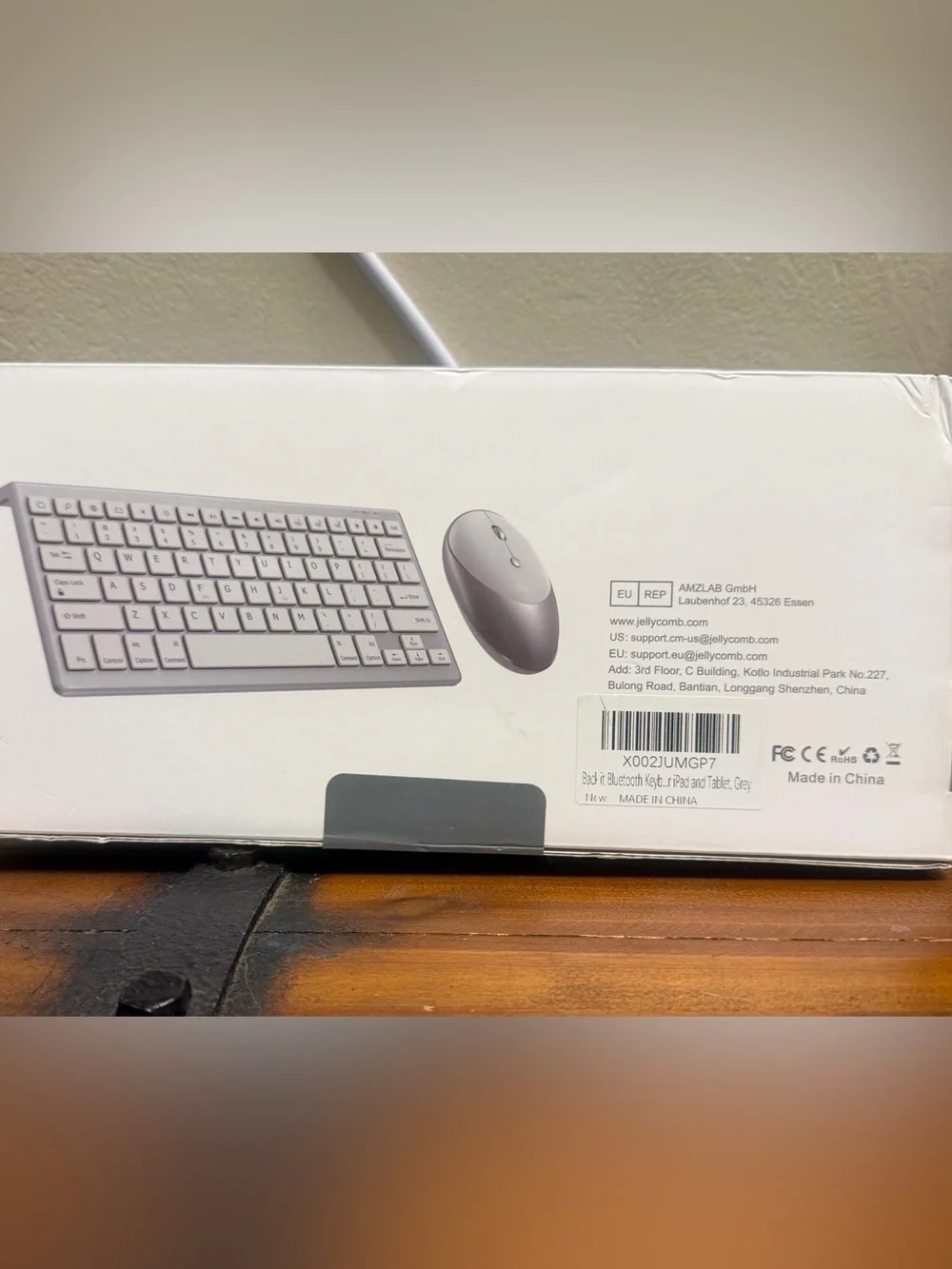 Wireless Backlit Keyboard and Mouse Combo - Silver